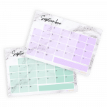 Calendarios 2020 mint lila