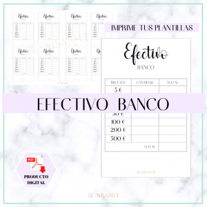 Plantilla Efectivo banco [PRODUCTO DIGITAL]