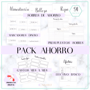 Pack Planificador de ahorro [PRODUCTO DIGITAL]