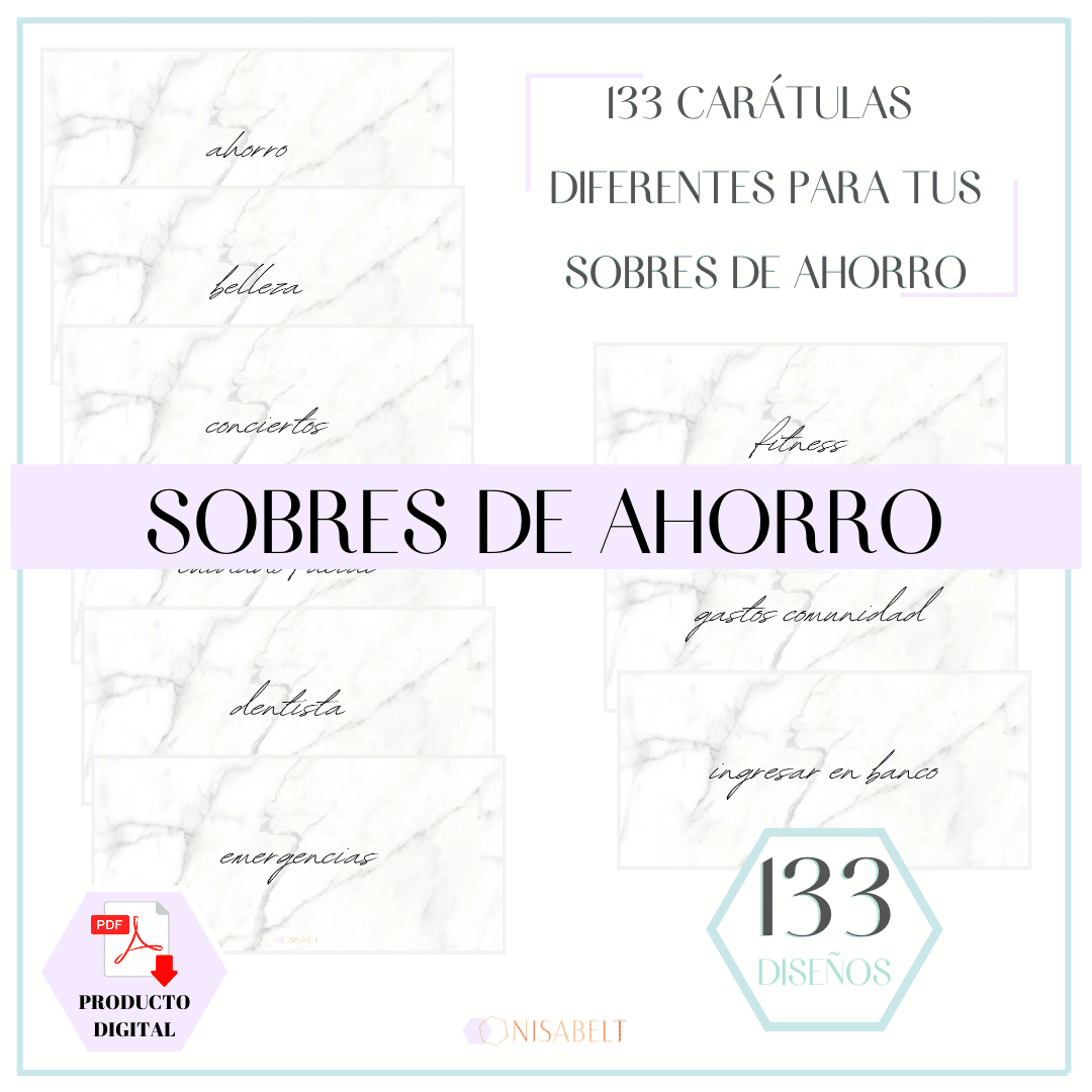 Portadas método ahorro con sobres