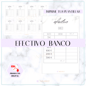 Plantilla Efectivo banco mármol [DIGITAL]