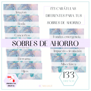 Portadas Sobres de Ahorro A6 Colección Esmalte [DIGITAL]