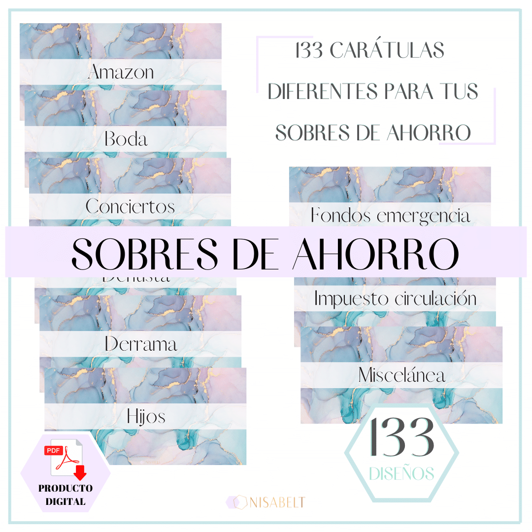 Portadas Método ahorro sobres Esmalte